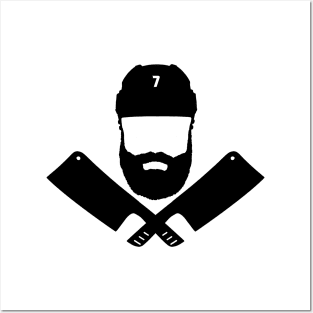 Anaheim Ducks Radko Gudas The Butcher Logo Black Posters and Art